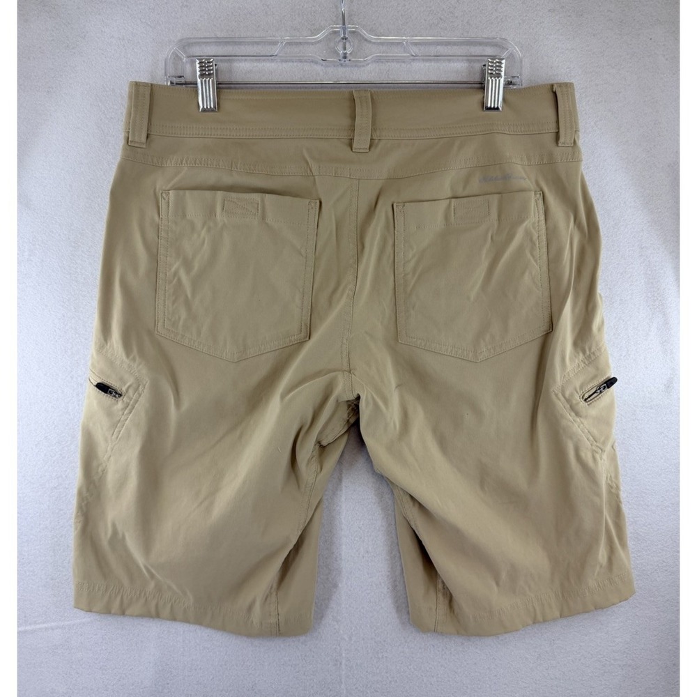 Eddie Bauer Men's First Ascent Cargo Shorts, Size 34, Khaki, 12" Inseam - Picture 2 of 9